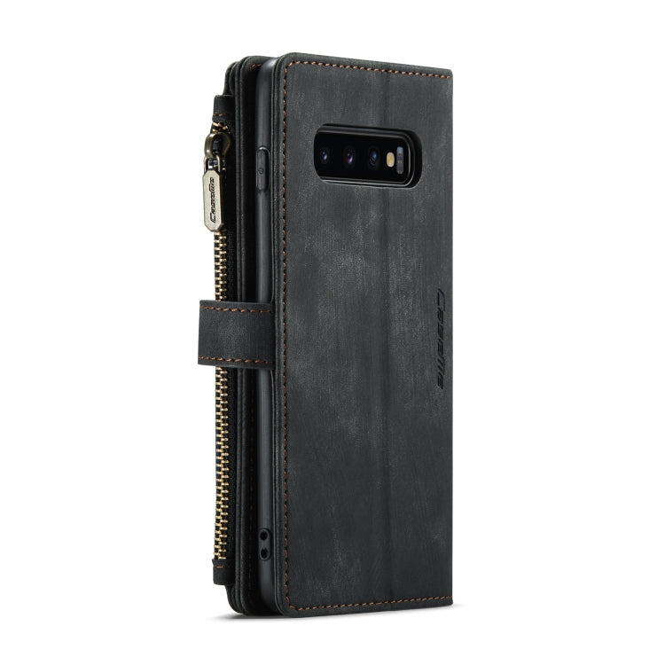 For Samsung Galaxy S10+ CaseMe-C30 PU + TPU Multifunctional Horizontal Flip Leather Case with Holder & Card Slot & Wallet & Zipper Pocket(Black) - Galaxy Phone Cases by CaseMe | Online Shopping UK | buy2fix