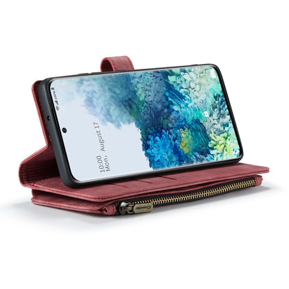 For Samsung Galaxy S20+ 5G CaseMe-C30 PU + TPU Multifunctional Horizontal Flip Leather Case with Holder & Card Slot & Wallet & Zipper Pocket(Red) - Galaxy Phone Cases by CaseMe | Online Shopping UK | buy2fix
