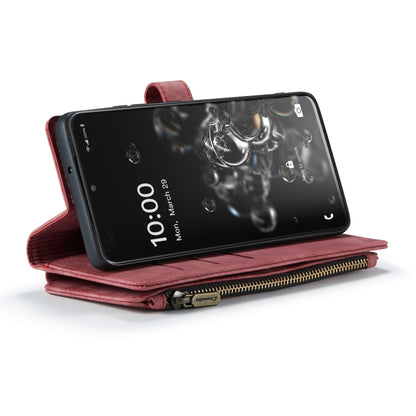 For Samsung Galaxy S20 Ultra 5G CaseMe-C30 PU + TPU Multifunctional Horizontal Flip Leather Case with Holder & Card Slot & Wallet & Zipper Pocket(Red) - Galaxy Phone Cases by CaseMe | Online Shopping UK | buy2fix
