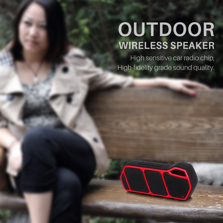 NewRixing NR-5011 Outdoor Portable Bluetooth Speakerr, Support Hands-free Call / TF Card / FM / U Disk(Orange) - Desktop Speaker by NewRixing | Online Shopping UK | buy2fix