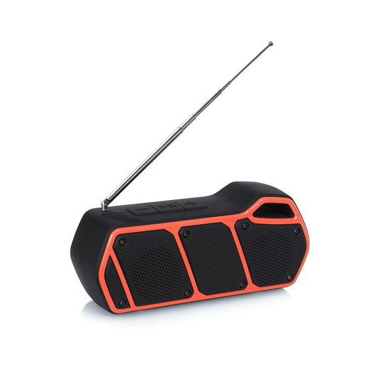 NewRixing NR-5011fm Outdoor Portable Bluetooth Speakerr, Support Hands-free Call / TF Card / FM / U Disk(Orange) - Desktop Speaker by NewRixing | Online Shopping UK | buy2fix