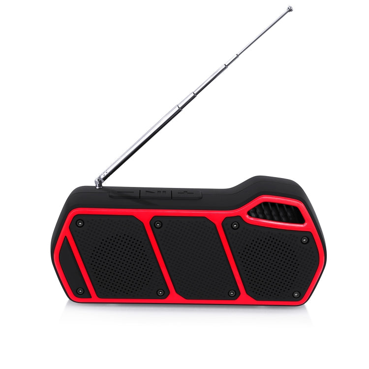 NewRixing NR-5011fm Outdoor Portable Bluetooth Speakerr, Support Hands-free Call / TF Card / FM / U Disk(Red) - Desktop Speaker by NewRixing | Online Shopping UK | buy2fix