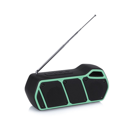 NewRixing NR-5011fm Outdoor Portable Bluetooth Speakerr, Support Hands-free Call / TF Card / FM / U Disk(Green) - Desktop Speaker by NewRixing | Online Shopping UK | buy2fix