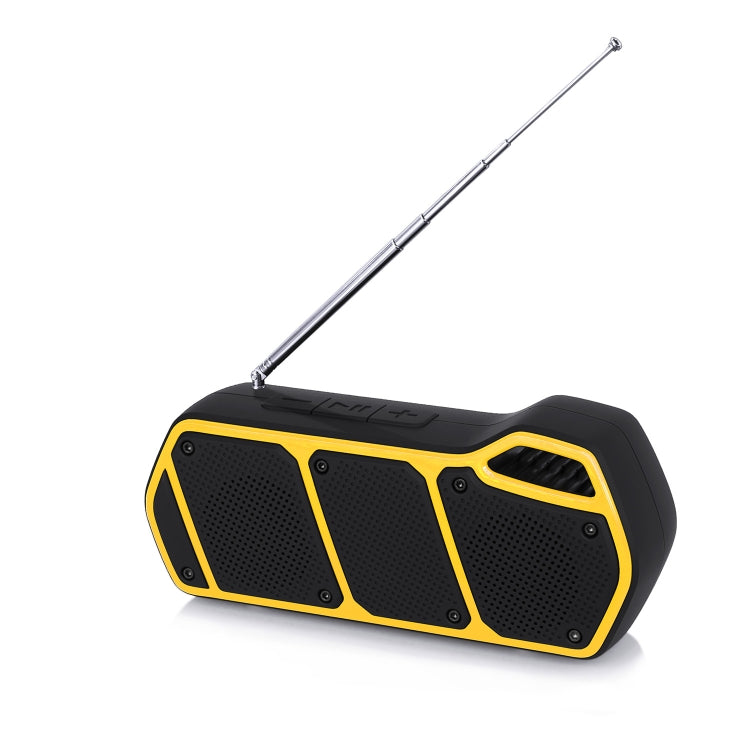 NewRixing NR-5011fm Outdoor Portable Bluetooth Speakerr, Support Hands-free Call / TF Card / FM / U Disk(Yellow) - Desktop Speaker by NewRixing | Online Shopping UK | buy2fix