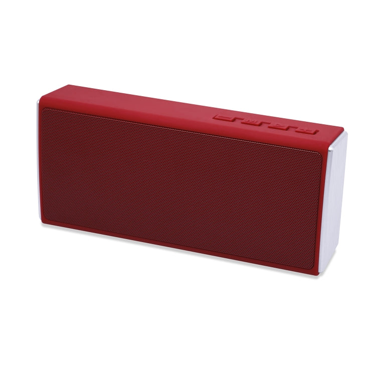 NewRixing NR-5012 Desktop Plating Bluetooth Speakerr, Support Hands-free Call / TF Card / FM / U Disk(Red) - Desktop Speaker by NewRixing | Online Shopping UK | buy2fix