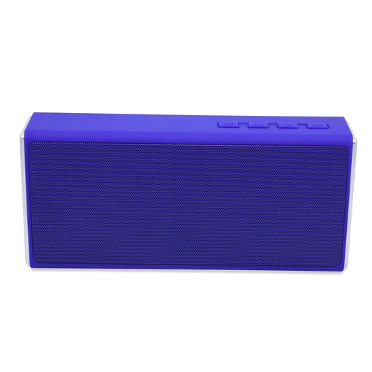 NewRixing NR-5012 Desktop Plating Bluetooth Speakerr, Support Hands-free Call / TF Card / FM / U Disk(Blue) - Desktop Speaker by NewRixing | Online Shopping UK | buy2fix