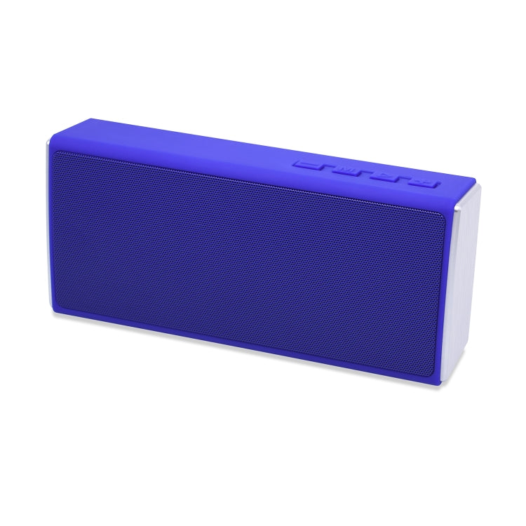 NewRixing NR-5012 Desktop Plating Bluetooth Speakerr, Support Hands-free Call / TF Card / FM / U Disk(Blue) - Desktop Speaker by NewRixing | Online Shopping UK | buy2fix