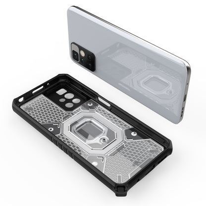 For Xiaomi Redmi 10 Space PC+TPU Shockproof Case with Ring Holder(White) - Xiaomi Cases by buy2fix | Online Shopping UK | buy2fix