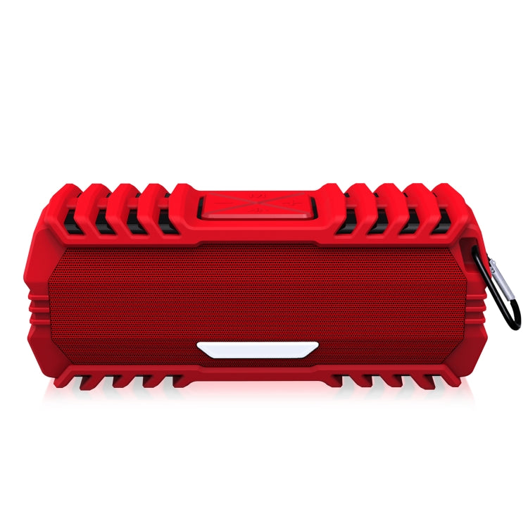 NewRixing NR-5015 Outdoor Portable Bluetooth Speakerr with Hook, Support Hands-free Call / TF Card / FM / U Disk(Red) - Desktop Speaker by NewRixing | Online Shopping UK | buy2fix