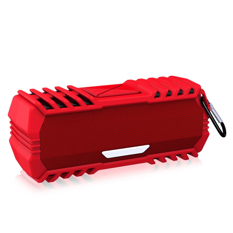 NewRixing NR-5015 Outdoor Portable Bluetooth Speakerr with Hook, Support Hands-free Call / TF Card / FM / U Disk(Red) - Desktop Speaker by NewRixing | Online Shopping UK | buy2fix