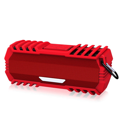 NewRixing NR-5015 Outdoor Portable Bluetooth Speakerr with Hook, Support Hands-free Call / TF Card / FM / U Disk(Red) - Desktop Speaker by NewRixing | Online Shopping UK | buy2fix