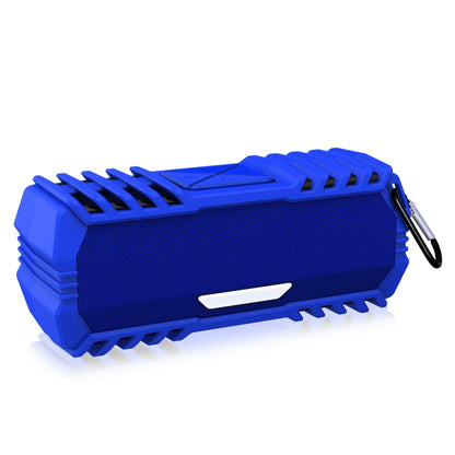 NewRixing NR-5015 Outdoor Portable Bluetooth Speakerr with Hook, Support Hands-free Call / TF Card / FM / U Disk(Blue) - Desktop Speaker by NewRixing | Online Shopping UK | buy2fix