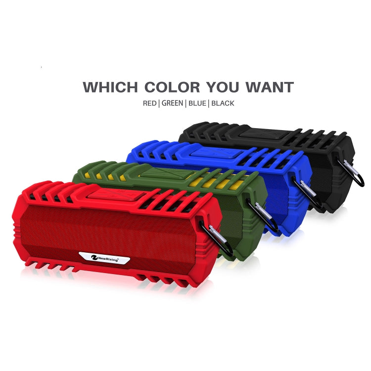 NewRixing NR-5015 Outdoor Portable Bluetooth Speakerr with Hook, Support Hands-free Call / TF Card / FM / U Disk(Blue) - Desktop Speaker by NewRixing | Online Shopping UK | buy2fix