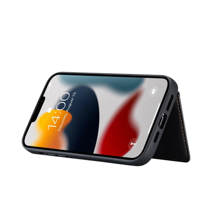 For iPhone 13 mini JEEHOOD Retro Magnetic Detachable Protective Case with Wallet & Card Slot & Holder (Black) - iPhone 13 mini Cases by JEEHOOD | Online Shopping UK | buy2fix