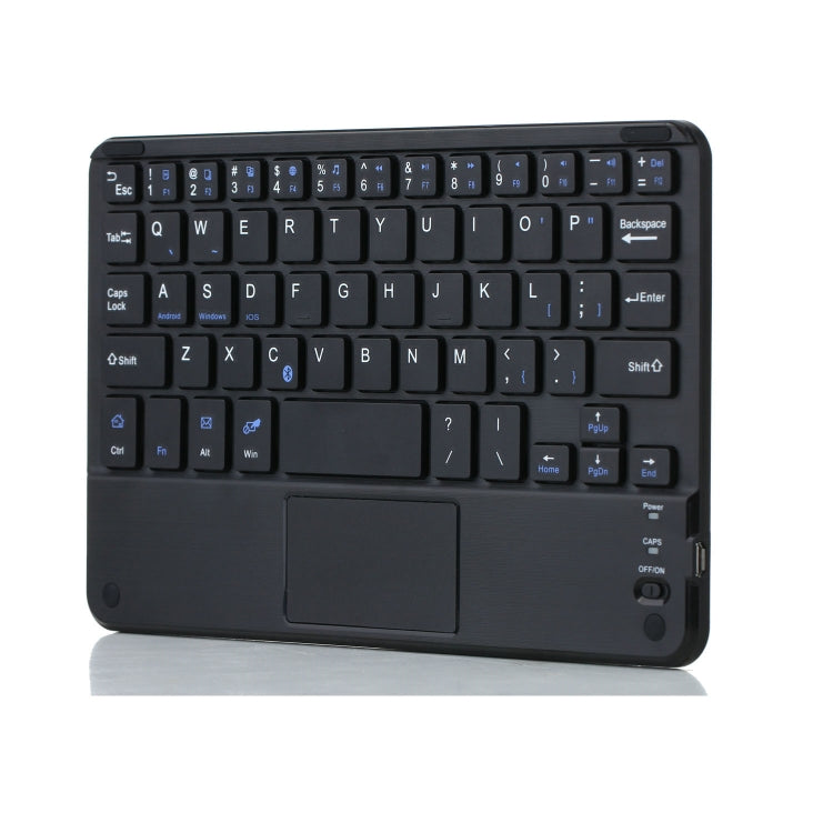 HK006C Detachable Bluetooth Keyboard Leather Tablet Case with Touchpad & Holder for iPad mini 6(Black) by buy2fix