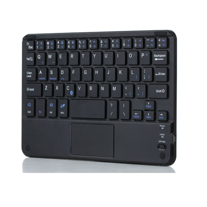 HK006C Detachable Bluetooth Keyboard Leather Tablet Case with Touchpad & Holder for iPad mini 6(Black) by buy2fix