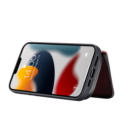 For iPhone 13 JEEHOOD Magnetic Zipper Horizontal Flip Leather Case with Holder & Card Slot & Wallet(Red) - iPhone 13 Cases by JEEHOOD | Online Shopping UK | buy2fix