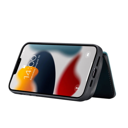 For iPhone 13 Pro Max JEEHOOD Magnetic Zipper Horizontal Flip Leather Case with Holder & Card Slot & Wallet (Blue) - iPhone 13 Pro Max Cases by JEEHOOD | Online Shopping UK | buy2fix