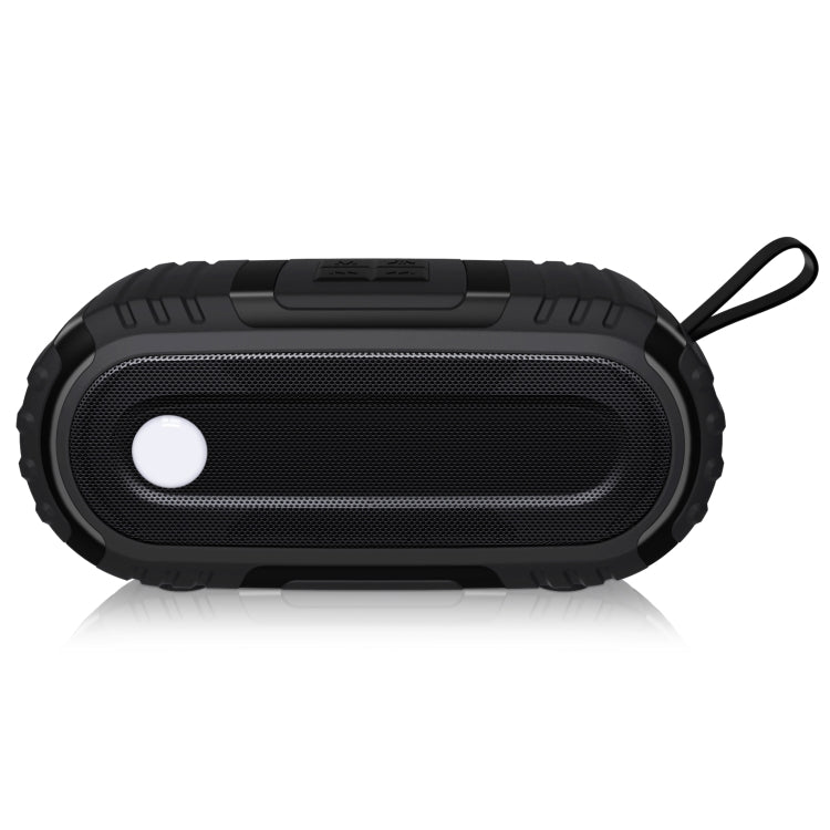 NewRixing NR-5016 Outdoor Splash-proof Water Bluetooth Speaker, Support Hands-free Call / TF Card / FM / U Disk(Black) - Desktop Speaker by NewRixing | Online Shopping UK | buy2fix