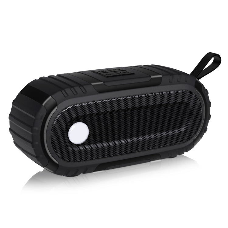 NewRixing NR-5016 Outdoor Splash-proof Water Bluetooth Speaker, Support Hands-free Call / TF Card / FM / U Disk(Black) - Desktop Speaker by NewRixing | Online Shopping UK | buy2fix
