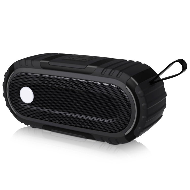 NewRixing NR-5016 Outdoor Splash-proof Water Bluetooth Speaker, Support Hands-free Call / TF Card / FM / U Disk(Black) - Desktop Speaker by NewRixing | Online Shopping UK | buy2fix