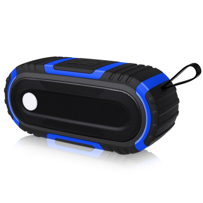 NewRixing NR-5016 Outdoor Splash-proof Water Bluetooth Speaker, Support Hands-free Call / TF Card / FM / U Disk(Blue) - Desktop Speaker by NewRixing | Online Shopping UK | buy2fix