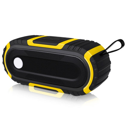 NewRixing NR-5016 Outdoor Splash-proof Water Bluetooth Speaker, Support Hands-free Call / TF Card / FM / U Disk(Yellow) - Desktop Speaker by NewRixing | Online Shopping UK | buy2fix