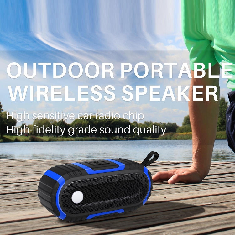 NewRixing NR-5016 Outdoor Splash-proof Water Bluetooth Speaker, Support Hands-free Call / TF Card / FM / U Disk(Yellow) - Desktop Speaker by NewRixing | Online Shopping UK | buy2fix