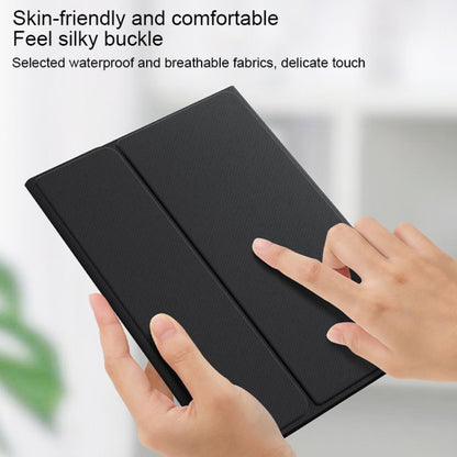 HY006 Round Keys Detachable Bluetooth Keyboard Leather Tablet Case with Holder for iPad mini 6(Black) - For iPad mini by buy2fix | Online Shopping UK | buy2fix