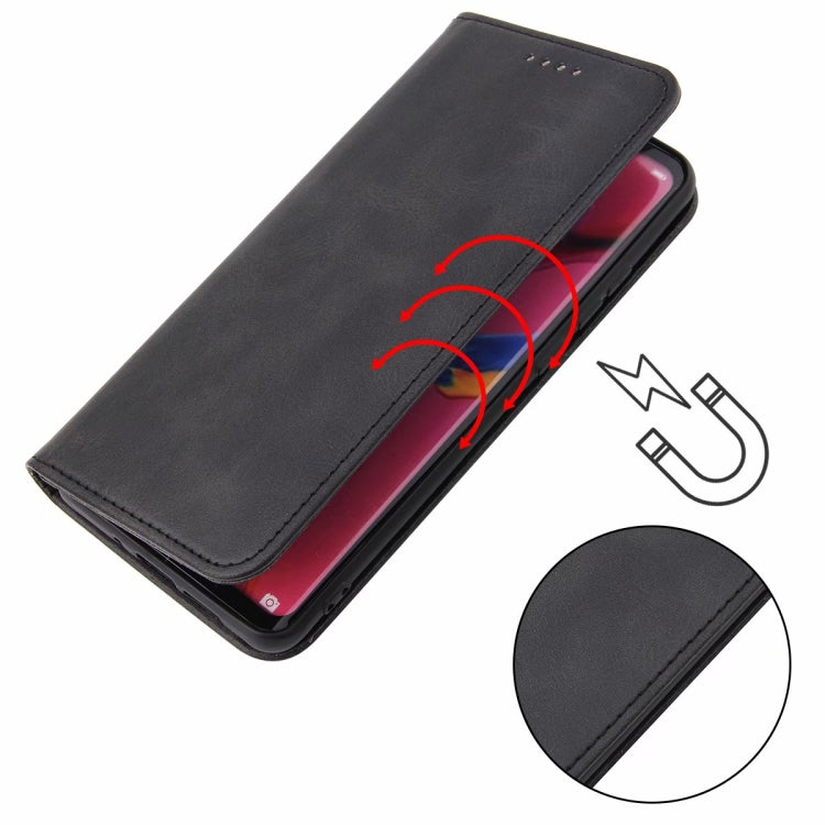 For LG V40 ThinQ Calf Texture Magnetic Horizontal Flip Leather Case with Holder & Card Slots & Wallet(Black) - LG by buy2fix | Online Shopping UK | buy2fix