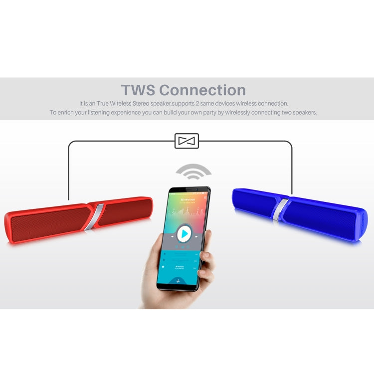 NewRixing NR-6017 Outdoor Portable Bluetooth Speaker, Support Hands-free Call / TF Card / FM / U Disk(Red) - Desktop Speaker by NewRixing | Online Shopping UK | buy2fix