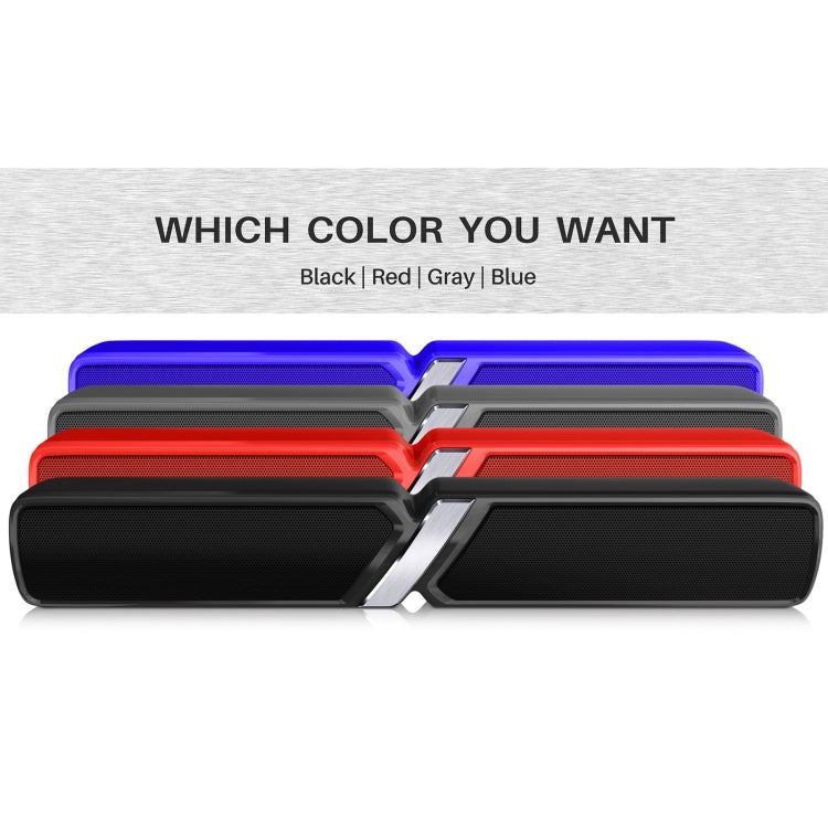 NewRixing NR-6017 Outdoor Portable Bluetooth Speaker, Support Hands-free Call / TF Card / FM / U Disk(Black) - Desktop Speaker by NewRixing | Online Shopping UK | buy2fix