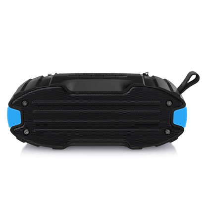New Rixing NR-907FM TWS Outdoor Bluetooth Speaker Support Hands-free Call / FM with Handle & Antenna(Blue) - Desktop Speaker by NewRixing | Online Shopping UK | buy2fix