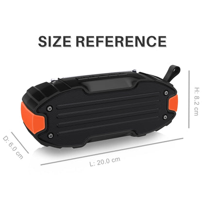 New Rixing NR-907FM TWS Outdoor Bluetooth Speaker Support Hands-free Call / FM with Handle & Antenna(Orange) - Desktop Speaker by NewRixing | Online Shopping UK | buy2fix