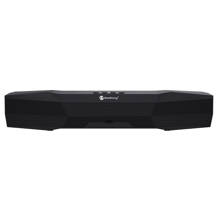 NewRixing NR-7011 Outdoor Portable Bluetooth Speaker with Phone Holder, Support Hands-free Call / TF Card / FM / U Disk(Black) - Desktop Speaker by NewRixing | Online Shopping UK | buy2fix