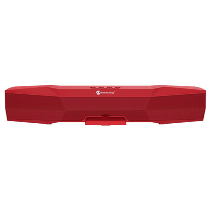 NewRixing NR-7011 Outdoor Portable Bluetooth Speaker with Phone Holder, Support Hands-free Call / TF Card / FM / U Disk(Red) - Desktop Speaker by NewRixing | Online Shopping UK | buy2fix