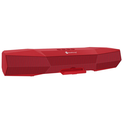 NewRixing NR-7011 Outdoor Portable Bluetooth Speaker with Phone Holder, Support Hands-free Call / TF Card / FM / U Disk(Red) - Desktop Speaker by NewRixing | Online Shopping UK | buy2fix