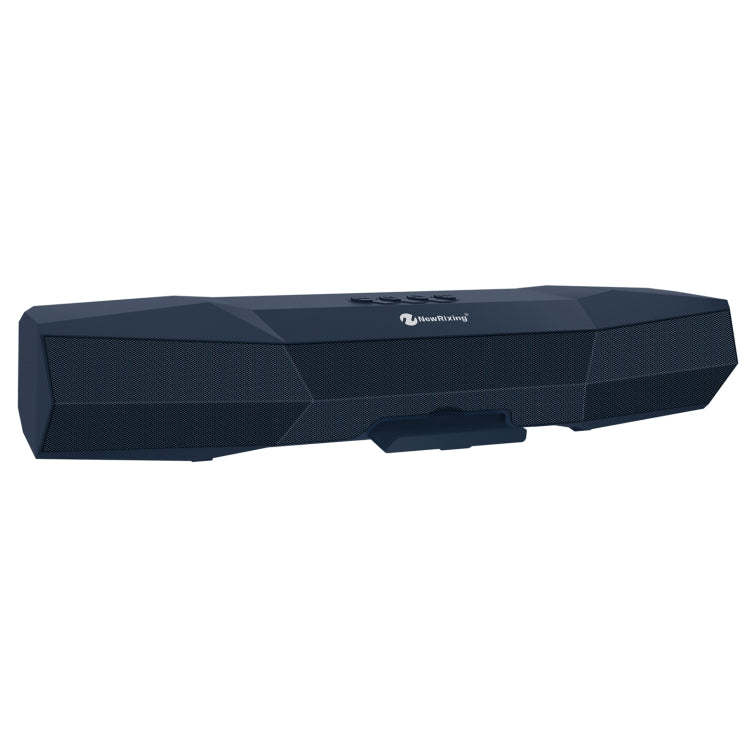 NewRixing NR-7011 Outdoor Portable Bluetooth Speaker with Phone Holder, Support Hands-free Call / TF Card / FM / U Disk(Blue) - Desktop Speaker by NewRixing | Online Shopping UK | buy2fix