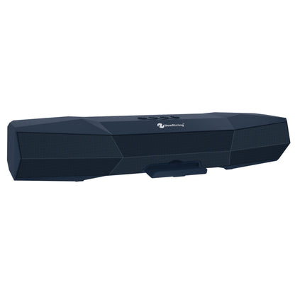 NewRixing NR-7011 Outdoor Portable Bluetooth Speaker with Phone Holder, Support Hands-free Call / TF Card / FM / U Disk(Blue) - Desktop Speaker by NewRixing | Online Shopping UK | buy2fix