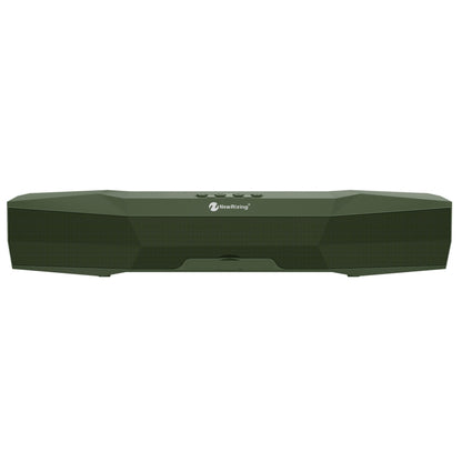 NewRixing NR-7011 Outdoor Portable Bluetooth Speaker with Phone Holder, Support Hands-free Call / TF Card / FM / U Disk(Green) - Desktop Speaker by NewRixing | Online Shopping UK | buy2fix