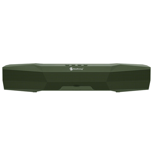 NewRixing NR-7011 Outdoor Portable Bluetooth Speaker with Phone Holder, Support Hands-free Call / TF Card / FM / U Disk(Green) - Desktop Speaker by NewRixing | Online Shopping UK | buy2fix