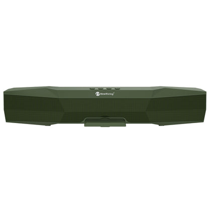 NewRixing NR-7011 Outdoor Portable Bluetooth Speaker with Phone Holder, Support Hands-free Call / TF Card / FM / U Disk(Green) - Desktop Speaker by NewRixing | Online Shopping UK | buy2fix