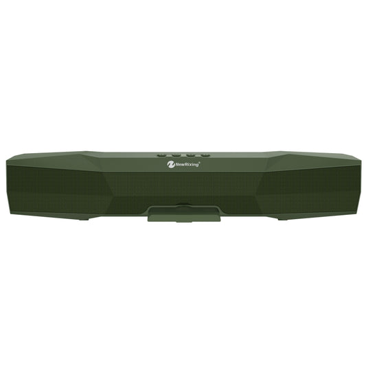 NewRixing NR-7011 Outdoor Portable Bluetooth Speaker with Phone Holder, Support Hands-free Call / TF Card / FM / U Disk(Green) - Desktop Speaker by NewRixing | Online Shopping UK | buy2fix