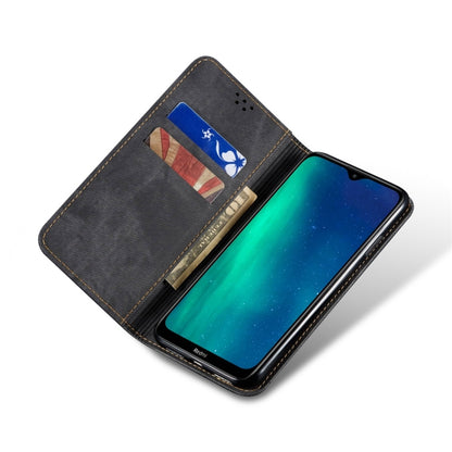 For Xiaomi Redmi 8 Denim Texture Casual Style Horizontal Flip Leather Case with Holder & Card Slots & Wallet(Black) - Xiaomi Cases by buy2fix | Online Shopping UK | buy2fix