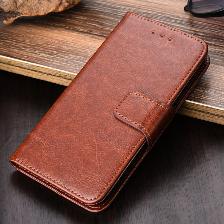 For Doogee X95 Crystal Texture Horizontal Flip Leather Case with Holder & Card Slots & Wallet(Brown) - More Brand by buy2fix | Online Shopping UK | buy2fix