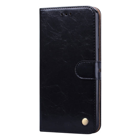 For iPhone 13 Business Style Oil Wax Texture Horizontal Flip Leather Case with Holder & Card Slots & Wallet(Black) by buy2fix