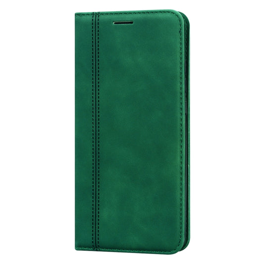 For Xiaomi Redmi 10 Frosted Business Magnetic Horizontal Flip PU Leather Case with Holder & Card Slot & Lanyard(Green) by buy2fix