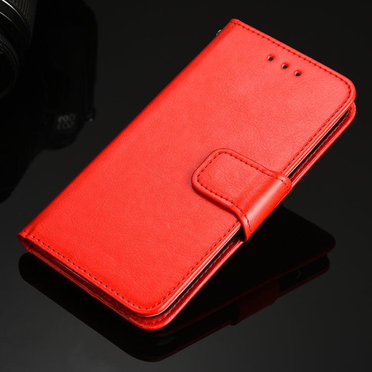 For iPhone SE 2022 / SE 2020 / 8 / 7 Crystal Texture Horizontal Flip Leather Case with Holder & Card Slots & Wallet(Red) - iPhone SE 2022 / 2020 / 8 / 7 Cases by buy2fix | Online Shopping UK | buy2fix