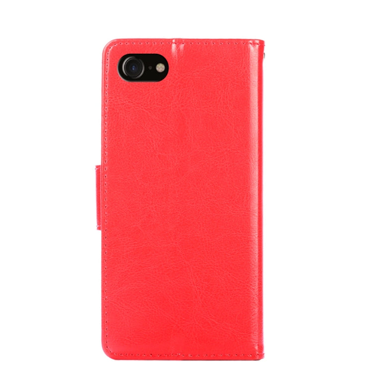 For iPhone SE 2022 / SE 2020 / 8 / 7 Crystal Texture Horizontal Flip Leather Case with Holder & Card Slots & Wallet(Red) - iPhone SE 2022 / 2020 / 8 / 7 Cases by buy2fix | Online Shopping UK | buy2fix