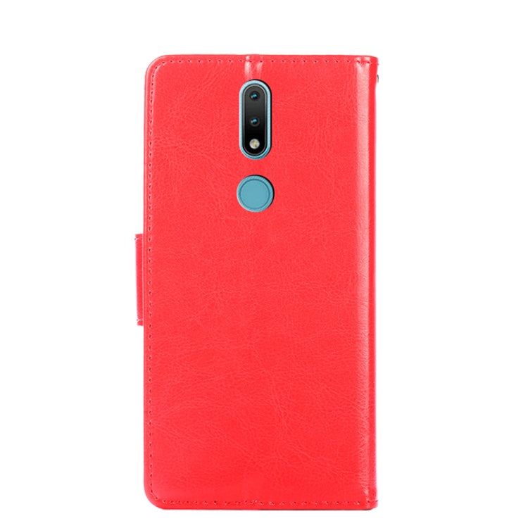 For Nokia 2.4 Crystal Texture Horizontal Flip Leather Case with Holder & Card Slots & Wallet(Red) - Nokia Cases by buy2fix | Online Shopping UK | buy2fix